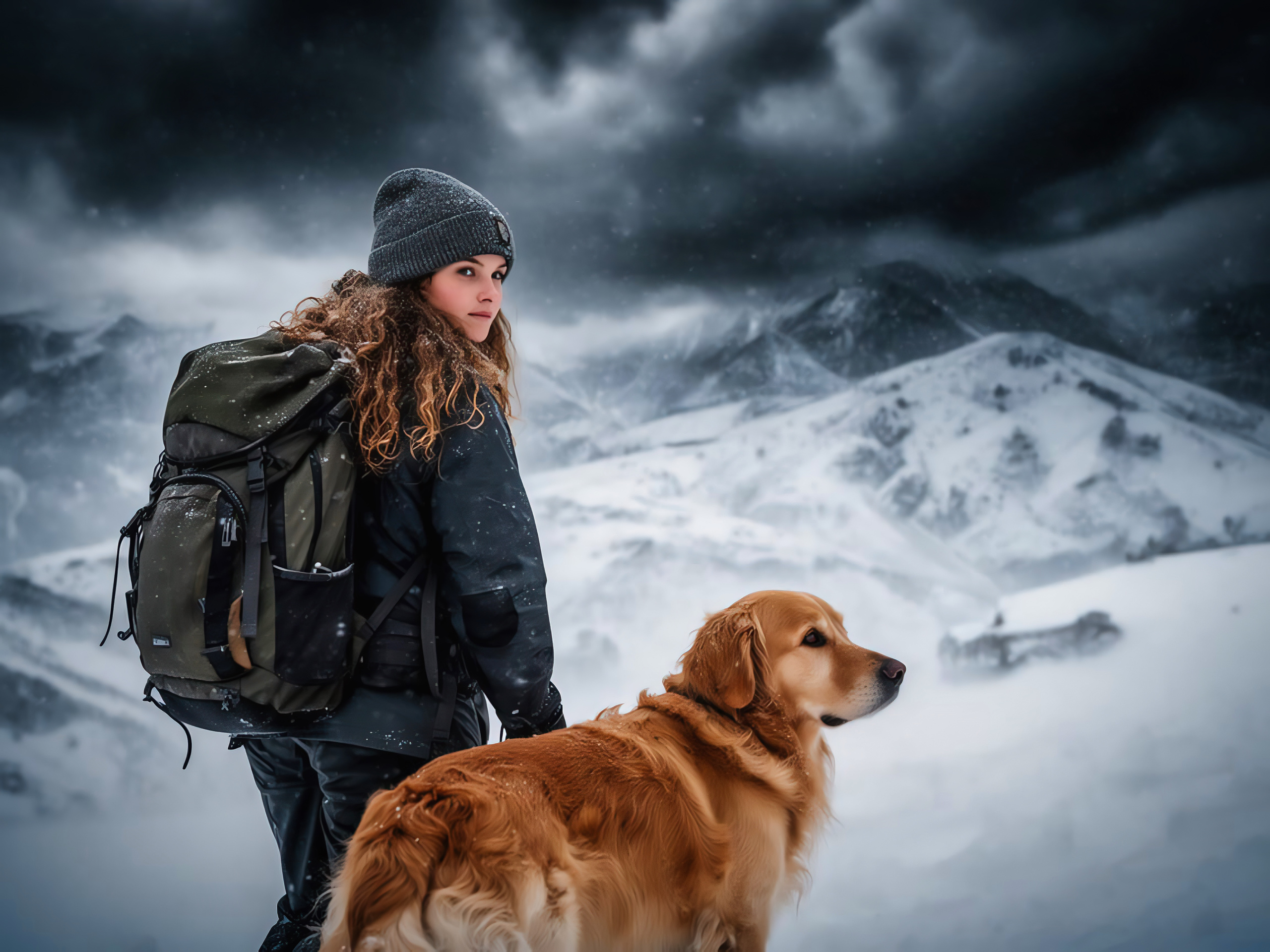 Winterwalk - Nightcafe AI